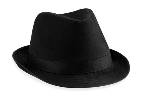 Beechfield Fedora, Black, S/M bedrucken, Art.-Nr. 327691011