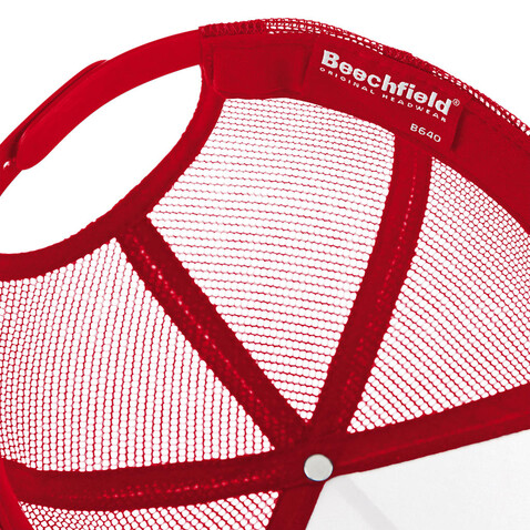 Beechfield Snapback Trucker, Classic Red/Classic Red, One Size bedrucken, Art.-Nr. 328694510