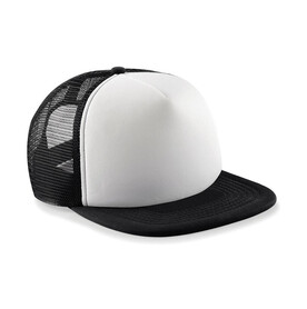 Beechfield Junior Vintage Snapback Trucker, Black/White, One Size bedrucken, Art.-Nr. 330691500 Beechfield Junior Vintage Snapback Trucker, Black/White, One Size bedrucken, Art.-Nr. 330691500