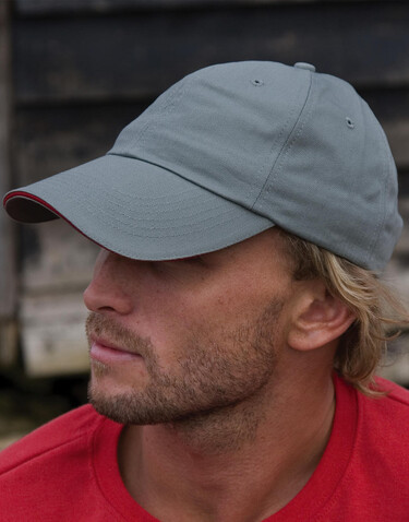 Result Caps Herringbone Cap, Tan/Navy, One Size bedrucken, Art.-Nr. 338347550