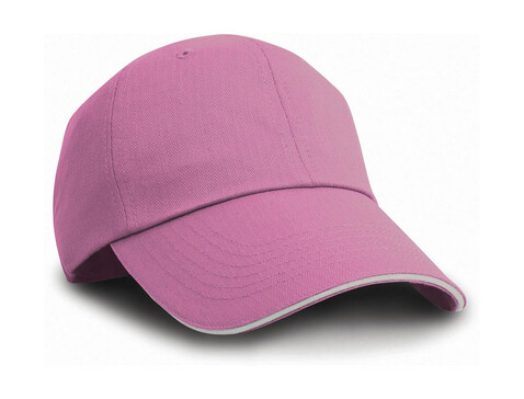 Result Caps Herringbone Cap, Pink/White, One Size bedrucken, Art.-Nr. 338344630