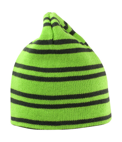 Result Team Reversible Beanie, Lime/Grey/Grey, One Size bedrucken, Art.-Nr. 354335840