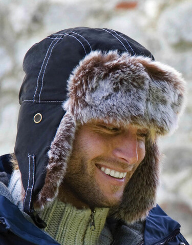 Result Caps Classic Sherpa Hat, Jet Black, L bedrucken, Art.-Nr. 356341115