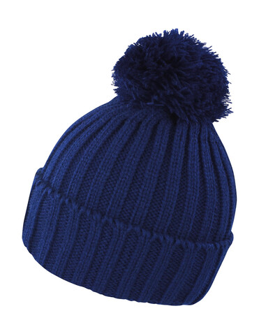 Result Hdi Quest Knitted Hat, Navy, One Size bedrucken, Art.-Nr. 369332000