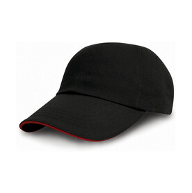 Result Caps Heavy Cotton Drill Cap, Black/Red, One Size bedrucken, Art.-Nr. 370341540 Result Caps Heavy Cotton Drill Cap, Black/Red, One Size bedrucken, Art.-Nr. 370341540