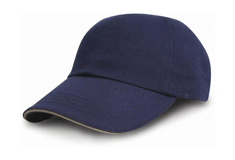 Result Caps Heavy Cotton Drill Cap, Navy/Putty, One Size bedrucken, Art.-Nr. 370342630