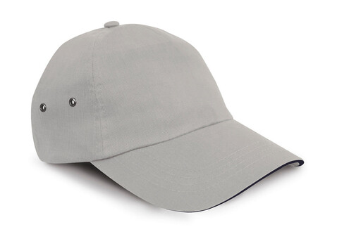 Result Caps Plush Sandwich Cap, Putty/Navy, One Size bedrucken, Art.-Nr. 372347530