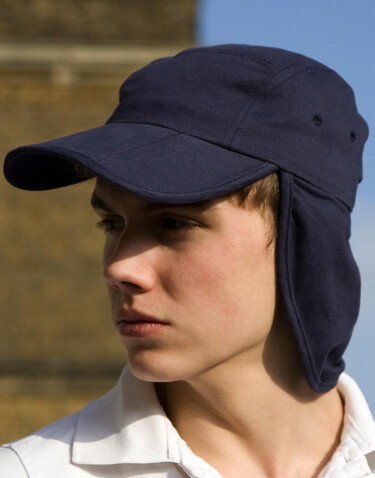 Result Caps Fold Up Legionnaire Cap, Navy, One Size bedrucken, Art.-Nr. 376342000