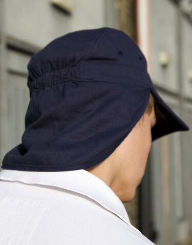 Result Caps Fold Up Legionnaire Cap, Navy, One Size bedrucken, Art.-Nr. 376342000