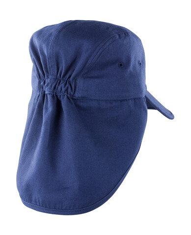 Result Caps Fold Up Legionnaire Cap, Navy, One Size bedrucken, Art.-Nr. 376342000