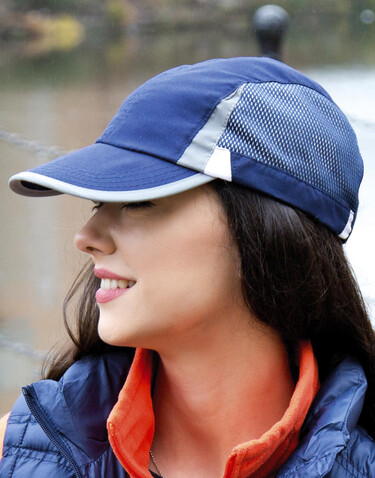 Result Caps Spiro Sport Cap, Orange/Black, One Size bedrucken, Art.-Nr. 386344610
