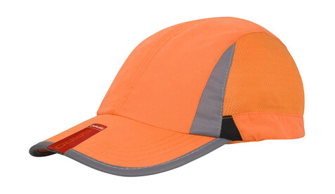 Result Caps Spiro Sport Cap, Orange/Black, One Size bedrucken, Art.-Nr. 386344610