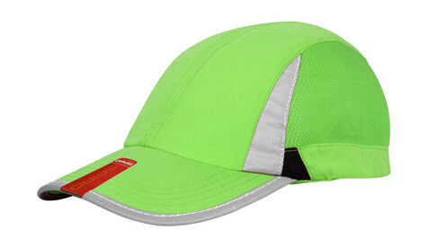 Result Caps Spiro Sport Cap, Lime/Black, One Size bedrucken, Art.-Nr. 386345540