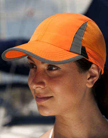 Result Caps Spiro Sport Cap, Orange/Black, One Size bedrucken, Art.-Nr. 386344610