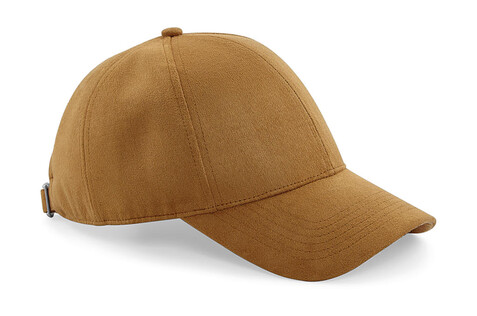 Beechfield Faux Suede 6 Panel Cap, Caramel, One Size bedrucken, Art.-Nr. 395697400