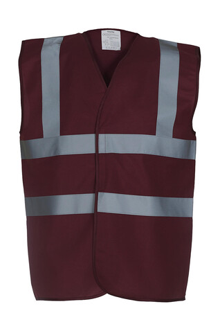 Yoko Fluo 2 Band+Brace Waistcoat, Maroon, 3XL bedrucken, Art.-Nr. 402774458