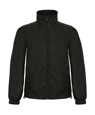 B &amp; C ID.601 Midseason Windbreaker, Black, M bedrucken, Art.-Nr. 405421014