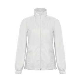 B &amp;amp; C ID.601/women Midseason Windbreaker, White, XS bedrucken, Art.-Nr. 406420002