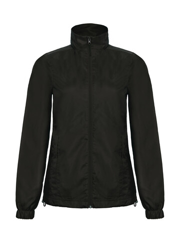 B &amp; C ID.601/women Midseason Windbreaker, Black, 2XL bedrucken, Art.-Nr. 406421017