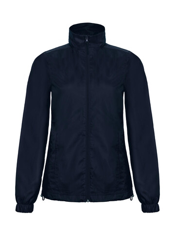 B &amp; C ID.601/women Midseason Windbreaker, Navy, XS bedrucken, Art.-Nr. 406422002