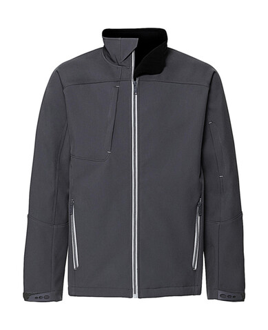 Russell Europe Men`s Bionic Softshell Jacket, Iron Grey, S bedrucken, Art.-Nr. 417001193
