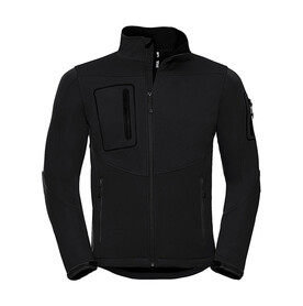 Russell Europe Men`s Sportshell 5000 Jacket, Black, XS bedrucken, Art.-Nr. 421001012 Russell Europe Men`s Sportshell 5000 Jacket, Black, XS bedrucken, Art.-Nr. 421001012