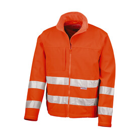 Result Hi-Vis Softshell Jacket, Fluorescent Orange, S bedrucken, Art.-Nr. 427334053