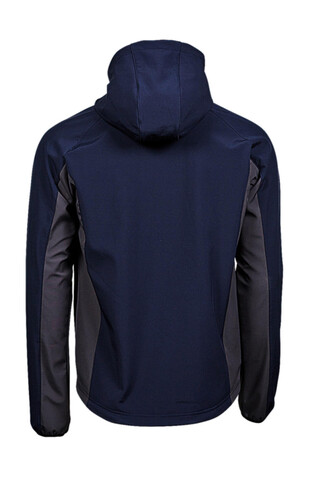 Tee Jays Hooded Lightweight Performance Softshell, Navy/Grey, M bedrucken, Art.-Nr. 435542743