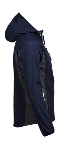 Tee Jays Hooded Lightweight Performance Softshell, Navy/Grey, M bedrucken, Art.-Nr. 435542743