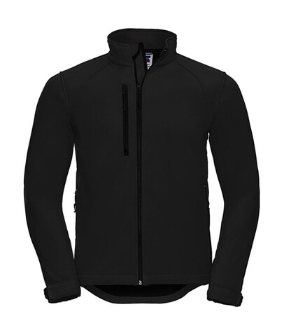 Russell Europe Softshell Jacket, Black, XS bedrucken, Art.-Nr. 438001012