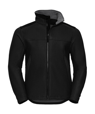 Russell Europe Heavy Duty Workwear Softshell, Black, XS bedrucken, Art.-Nr. 447001012