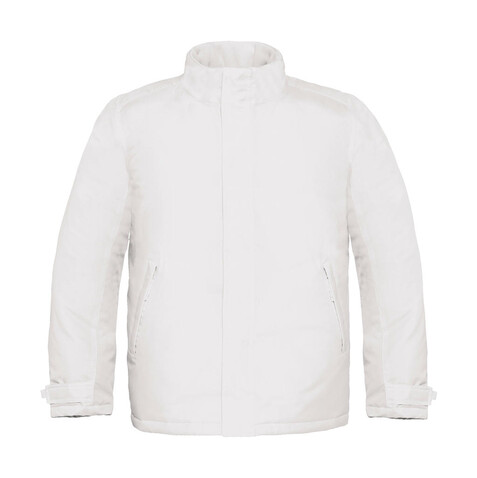 B &amp; C Real+/men Heavy Weight Jacket, White, L bedrucken, Art.-Nr. 452420005