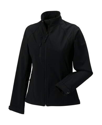 Russell Europe Ladies` Softshell Jacket, Black, XS (34) bedrucken, Art.-Nr. 462001012