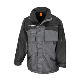 Result Heavy Duty Combo Jacket, Grey/Black, S bedrucken, Art.-Nr. 472331483 Result Heavy Duty Combo Jacket, Grey/Black, S bedrucken, Art.-Nr. 472331483