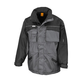 Result Heavy Duty Combo Jacket, Grey/Black, S bedrucken, Art.-Nr. 472331483