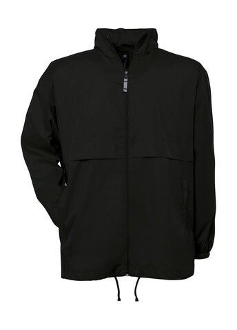 B &amp; C Air Windbreaker, Black, XL bedrucken, Art.-Nr. 495421016