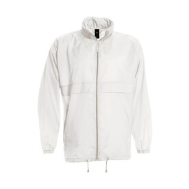 B &amp;amp; C Sirocco Windbreaker, White, S bedrucken, Art.-Nr. 496420003