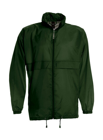 B &amp; C Sirocco Windbreaker, Bottle Green, L bedrucken, Art.-Nr. 496425405