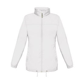 B &amp;amp; C Sirocco/women Windbreaker, White, XS bedrucken, Art.-Nr. 497420002