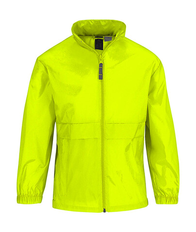 B & C Sirocco/kids Windbreaker, Ultra Yellow, 3/4 (98/104) bedrucken, Art.-Nr. 498426223 B & C Sirocco/kids Windbreaker, Ultra Yellow, 3/4 (98/104) bedrucken, Art.-Nr. 498426223