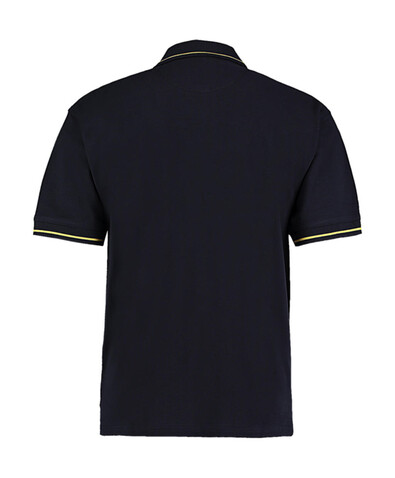 Kustom Kit Men`s Classic Fit St. Mellion Polo, White/Navy, S bedrucken, Art.-Nr. 504110523