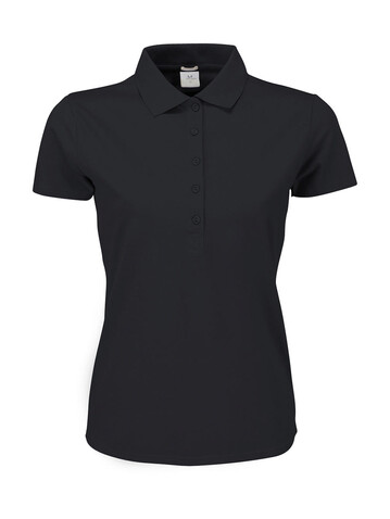 Tee Jays Ladies` Luxury Stretch Polo, Dark Grey, 3XL bedrucken, Art.-Nr. 513541288