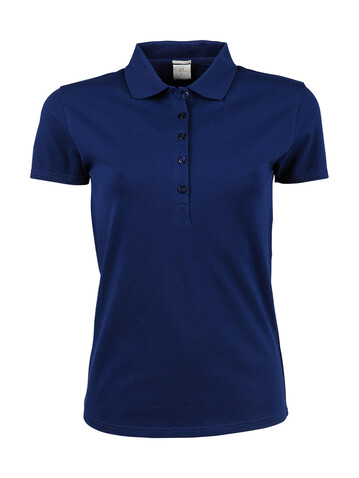 Tee Jays Ladies` Luxury Stretch Polo, Indigo, M bedrucken, Art.-Nr. 513543184