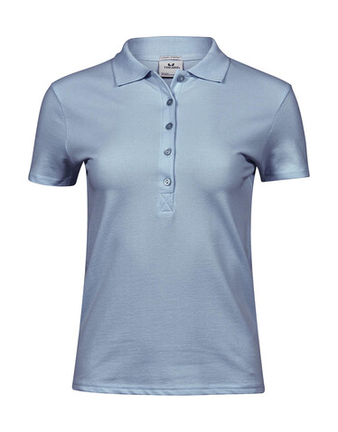 Tee Jays Ladies` Luxury Stretch Polo, Light Blue, S bedrucken, Art.-Nr. 513543213