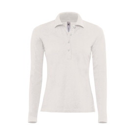 B & C Safran Pure LSL/women Polo, White, XL bedrucken, Art.-Nr. 520420006 B & C Safran Pure LSL/women Polo, White, XL bedrucken, Art.-Nr. 520420006