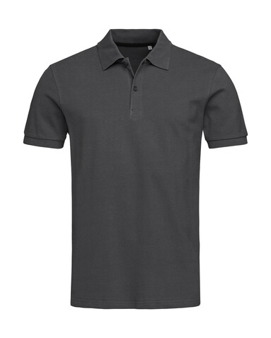 Stedman Henry Polo Men, Slate Grey, 2XL bedrucken, Art.-Nr. 521051227