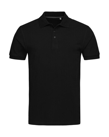 Stedman Lux Polo Men, Black Opal, 3XL bedrucken, Art.-Nr. 525051028
