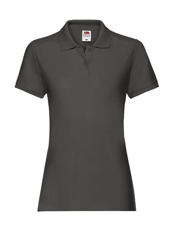 Fruit of the Loom Ladies` Premium Polo, Light Graphite, XL (16) bedrucken, Art.-Nr. 528011356