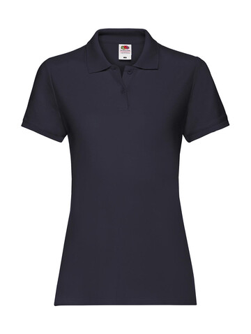 Fruit of the Loom Ladies` Premium Polo, Deep Navy, XS (8) bedrucken, Art.-Nr. 528012022