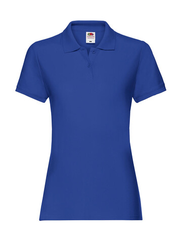 Fruit of the Loom Ladies` Premium Polo, Royal Blue, M (12) bedrucken, Art.-Nr. 528013004